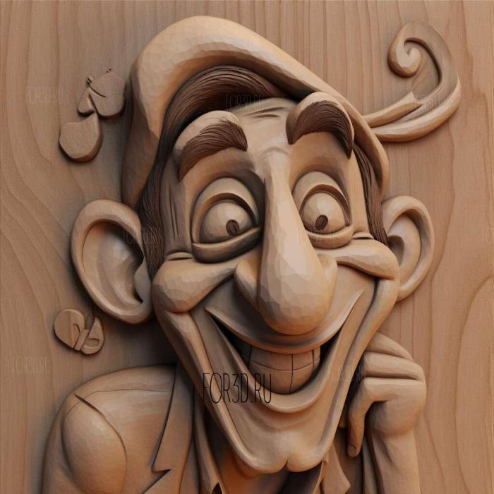 st Goofy 2 3d stl модель для ЧПУ